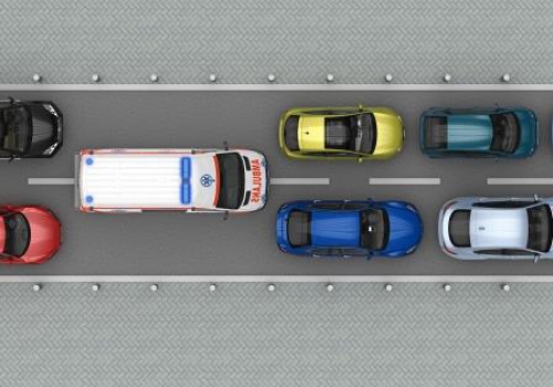 חוקי תעבורה בכביש בעת מעבר אמבולנס