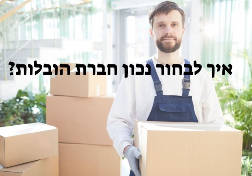 איך לבחור נכון חברת הובלות?